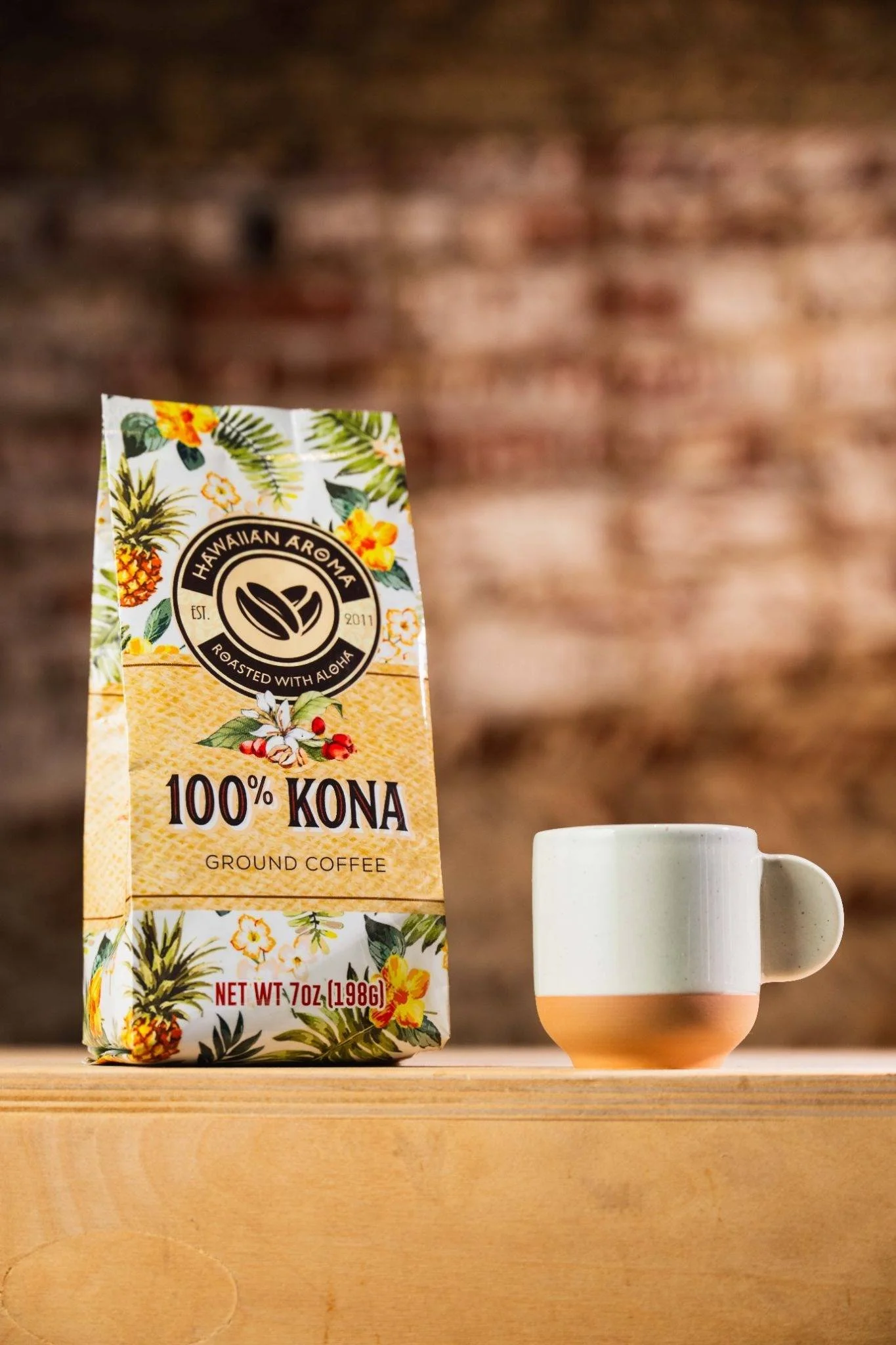 100% Kona Coffee (Ground) | Traditional Italian Roast